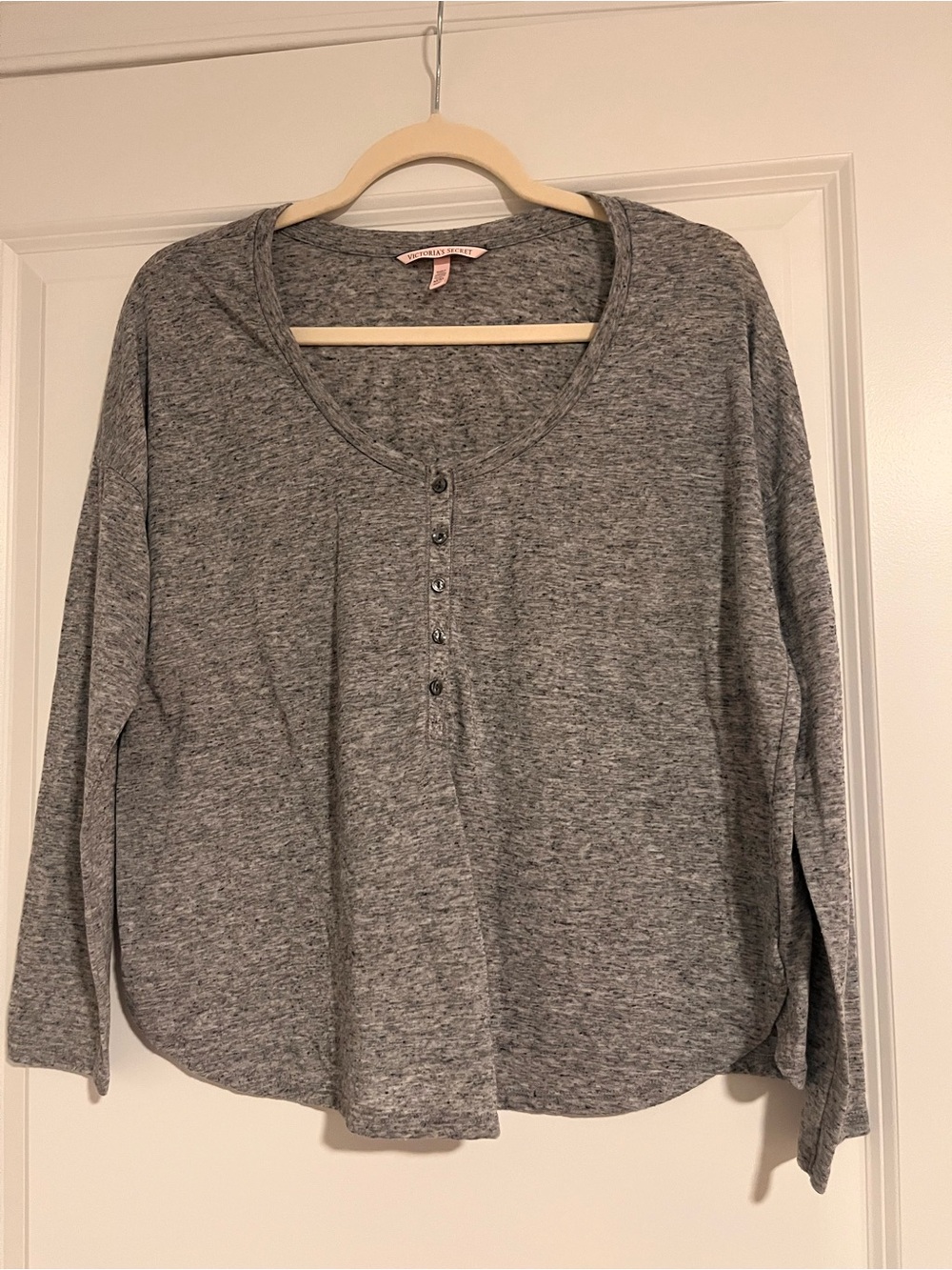 Grey Victoria Secret Lounge Shirt - Size Medium